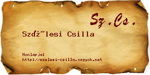 Szélesi Csilla névjegykártya