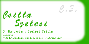 csilla szelesi business card